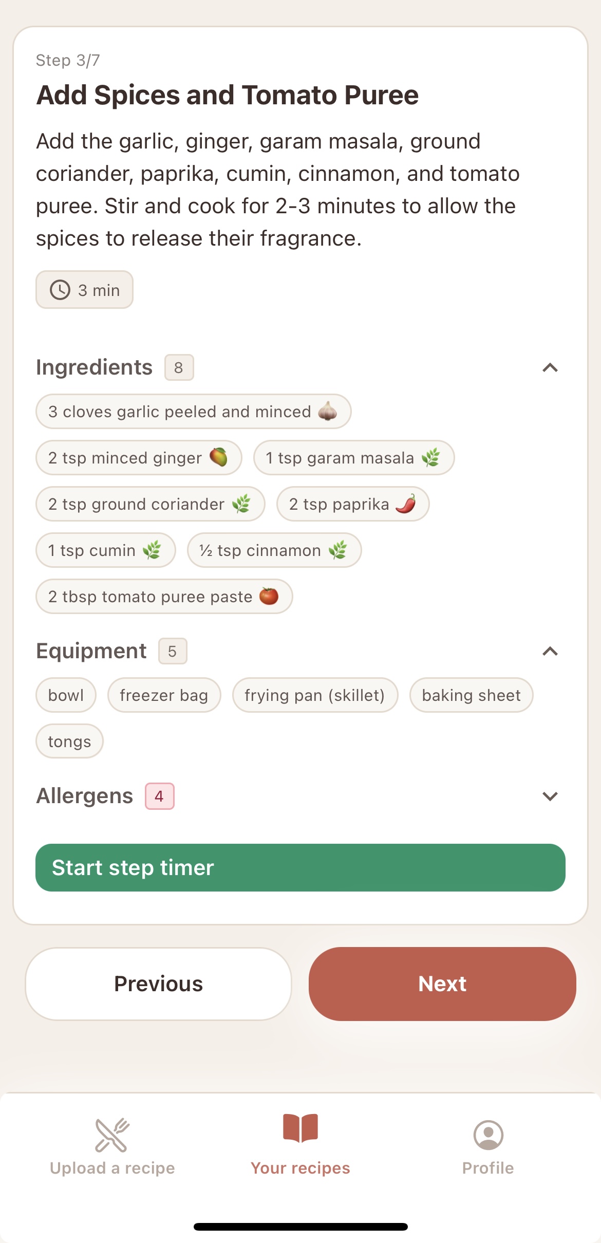 RecipLab Recipe Details