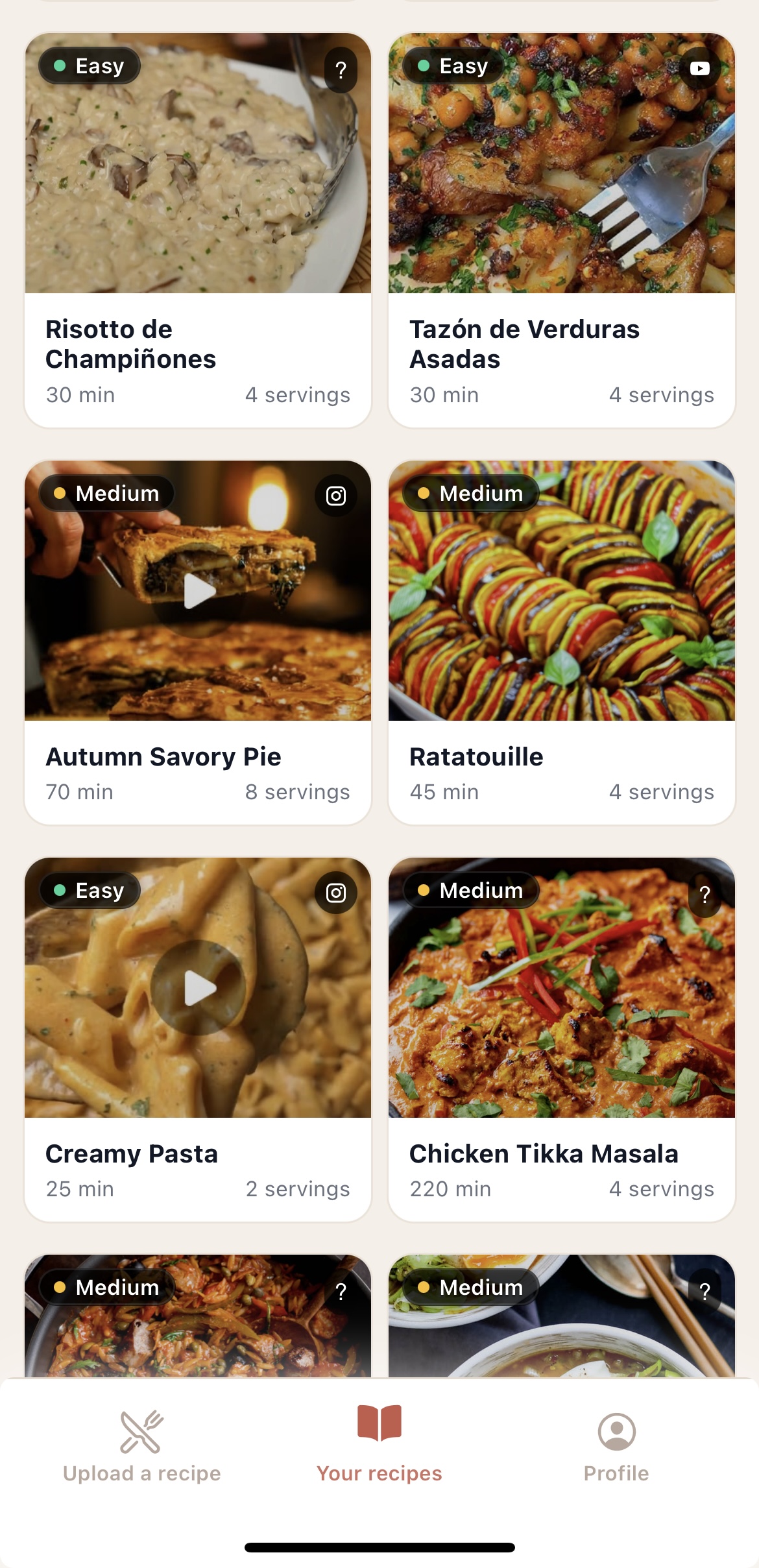 RecipLab Search Feature